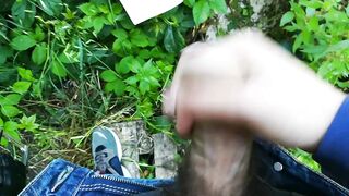 Public masturbation: the trees next to the park!