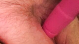 Overweight teen plays with sex-toy (short)