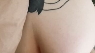 Large ass tramp stamp alt POV Doggy position