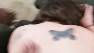 Large ass tramp stamp alt POV Doggy position