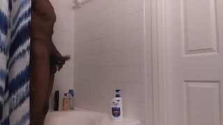 Wanking in Shower