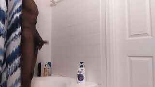 Wanking in Shower