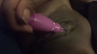 Solo session. see it slip in and out my soaked vagina