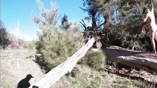 In nature's garb Trail Screwing & Spunk flow