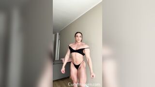 Black mama wears dominance like armor over pumped up thighs