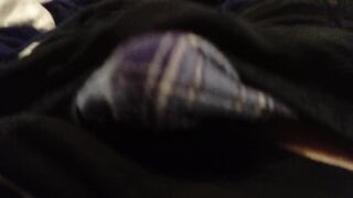 Blue plaid boxers no hands cum