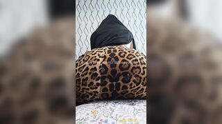POV: Playful Hijabi Hotty in a Leopard Petticoat