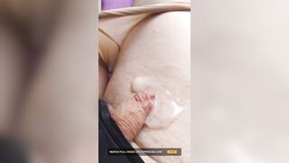 Small Clitoris in Pool of Cum