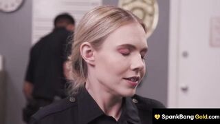 SPANKBANG GOLD - Cheating Hawt Cop Team-fucked By Whole Cop Power