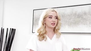Aria Sloane takes her bf to a nuru massage with her lesbo ex girlfriend Lexi Lore as masseuse.The blond chick oiled 'em up then rides his large schlong