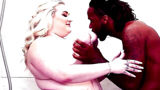 Stella Daniels enjoys a relaxing shower with her partner