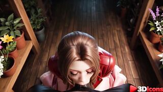 Aerith Gainsborough likes getting drilled by a biggest ebony weenie [AI]