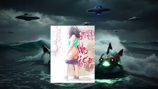 OCEAN WATER CGI SCI FI PLANET PARODY ROLE PLAY SOLO FEMALE PUBLIC