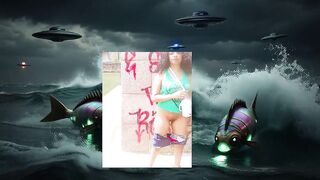 OCEAN WATER CGI SCI FI PLANET PARODY ROLE PLAY SOLO FEMALE PUBLIC
