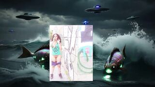OCEAN WATER CGI SCI FI PLANET PARODY ROLE PLAY SOLO FEMALE PUBLIC