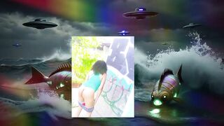 SCI FI PLANET PARODY Solo Female Public Exhibition