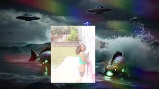 SCI FI PLANET PARODY Solo Female Public Exhibition