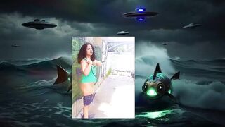 SCI FI PLANET PARODY Solo Female Public Exhibition