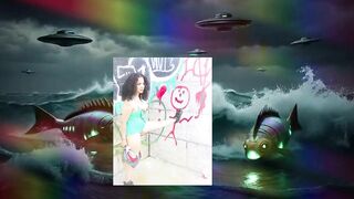 SCI FI PLANET PARODY Solo Female Public Exhibition
