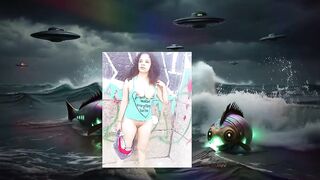 SCI FI PLANET PARODY Solo Female Public Exhibition