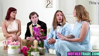 Stepmoms Exchange Stepsons On Their Wedding Day