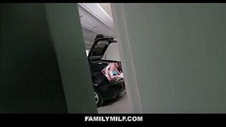 FamilyMILF - Large Titties Brunette hair mother I'd like to fuck Step Mama Screwed By One as well as the other Her Step Daughter & Step Son After Getting Caught POV