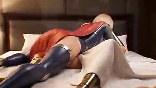 Superhero yuri lesbo kisses dc anime