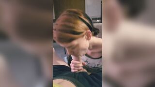 Amateur eighteen yo teen finishes my biggest jock right in her throat for 1st time on camera!!