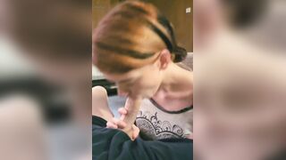 Amateur eighteen yo teen finishes my biggest jock right in her throat for 1st time on camera!!