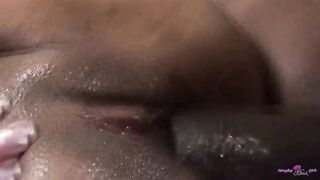 No thing makes the brunette hair wish BBC greater quantity than having her large ebony butt eaten out