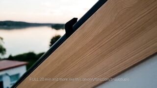 Vacation sex tape from the cabin on the lake Polish Truu Pair