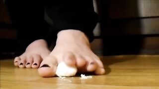 Soft Marshmallow Crushes GTS with Ebony Nail Polish