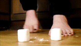 Soft Marshmallow Crushes GTS with Ebony Nail Polish