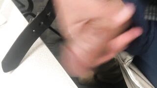Masturbating at work afresh and cumming on my work laptop