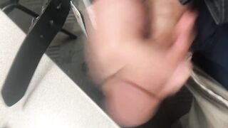 Masturbating at work afresh and cumming on my work laptop