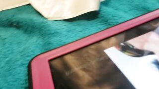 GanjaGoddess69 watches herself and gets juicy! Porn review in granny pants