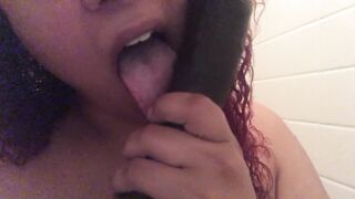 1st time weenie sucking tongue Tease Gag spitty mouth training