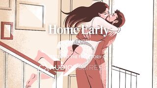 Married Pair Reunion Turns Into Intensive Screw - Immodest Talk, Finger Play & Rug munch - ASMR Porn Erotic Audio Story for Babes