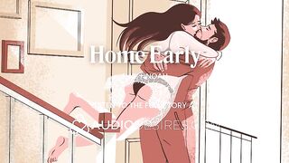 Married Pair Reunion Turns Into Intensive Screw - Immodest Talk, Finger Play & Rug munch - ASMR Porn Erotic Audio Story for Babes