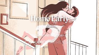 Married Pair Reunion Turns Into Intensive Screw - Immodest Talk, Finger Play & Rug munch - ASMR Porn Erotic Audio Story for Babes