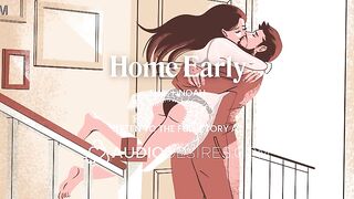 Married Pair Reunion Turns Into Intensive Screw - Immodest Talk, Finger Play & Rug munch - ASMR Porn Erotic Audio Story for Babes