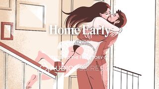 Married Pair Reunion Turns Into Intensive Screw - Immodest Talk, Finger Play & Rug munch - ASMR Porn Erotic Audio Story for Babes