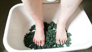Pleasure with green foam