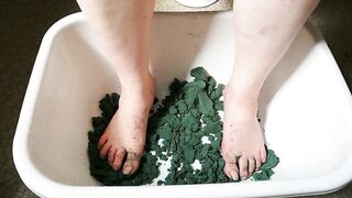 Pleasure with green foam