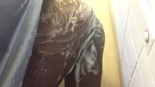 TAKING A SHOWER AND PLAYING WITH MY SOAKED VAGINA
