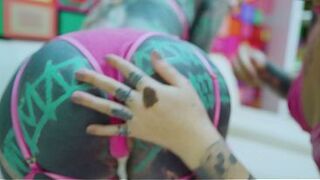 Sexy Pink Underware Hotty Cutie Anal Sex toy Session