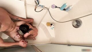 That babe Cums After That babe Lastly Fits His Knob Into Her Taut Booty