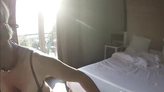 Lascivious masked mother I'd like to fuck sucks and receives a GIANT facial jizz flow