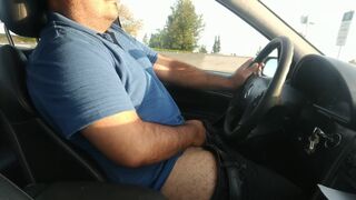 1st time jacking off whilst driving in public, glad ending!!