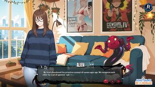 Futanari Screws Femboys Gameplay Part 1 - Leia Meets the Alien Symbiote Onyx
